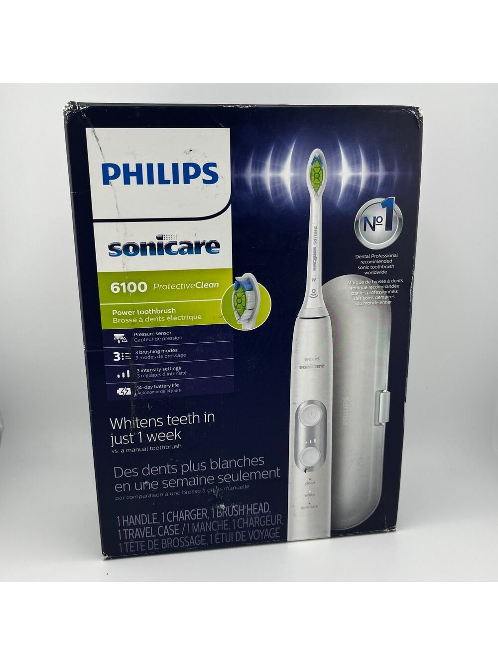 Philips Sonicare ProtectiveClean 6100 Whitening Electric Toothbrush - White